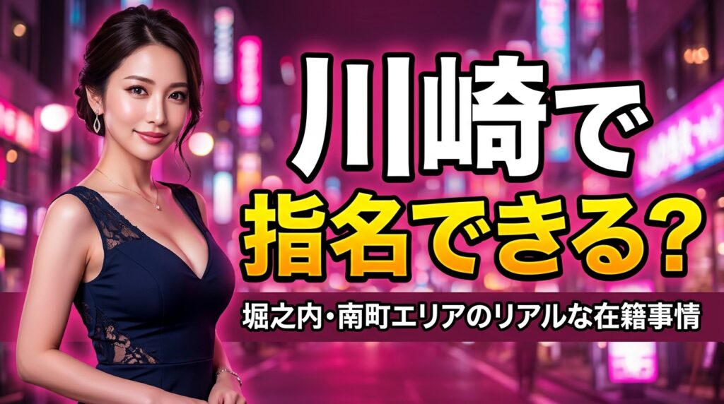川崎でAV女優を指名できる？堀之内・南町ソープの在籍事情と総額【2026年最新】