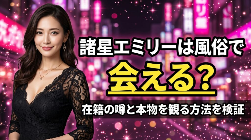 諸星エミリー（星井笑）は風俗で会える？在籍の噂とGカップの本物を観る方法