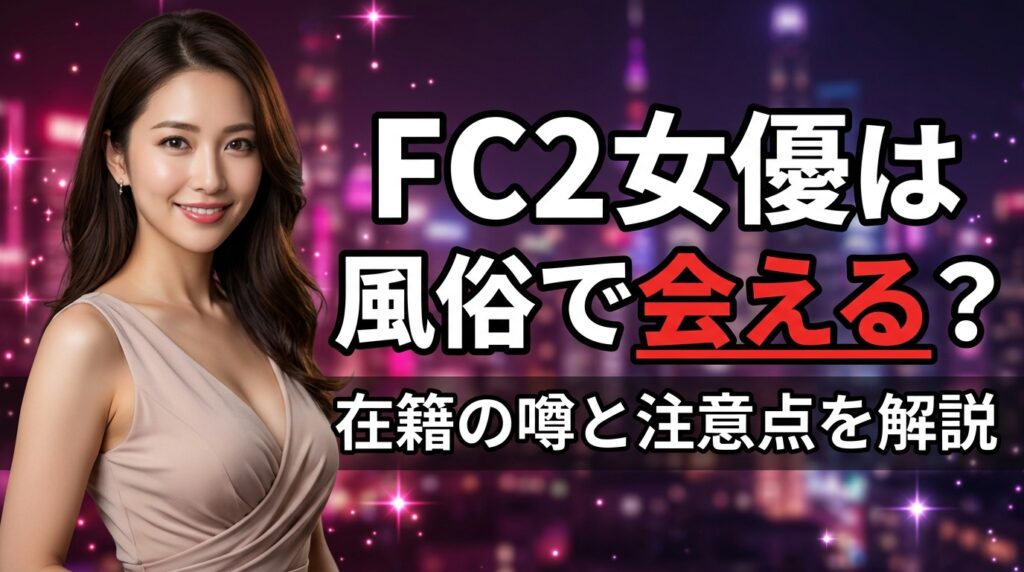 FC2女優は風俗で会える？ソープ・デリヘル在籍の噂と本物の風俗嬢を楽しむ方法【2026年最新】