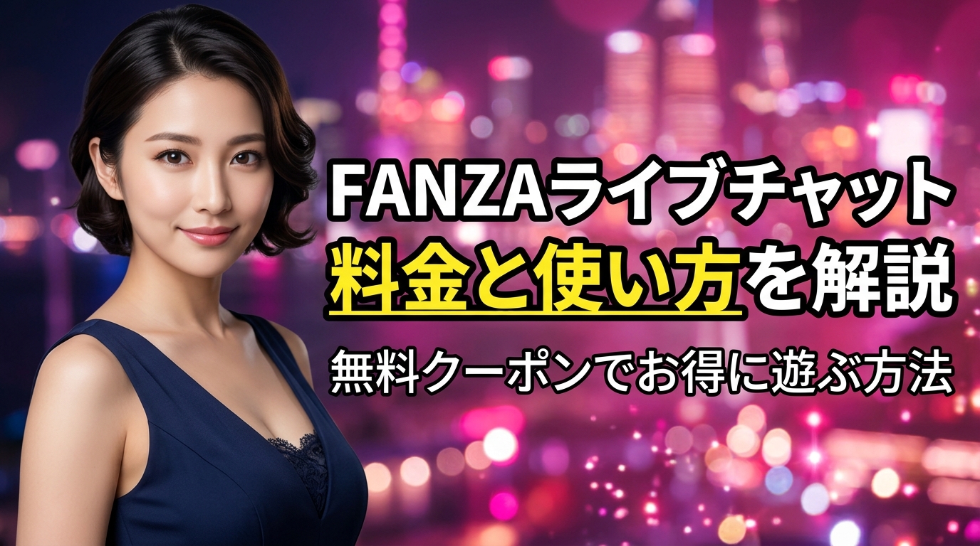 FANZAライブチャットの料金と使い方！無料クーポンで遊ぶ方法を解説【2026年最新】