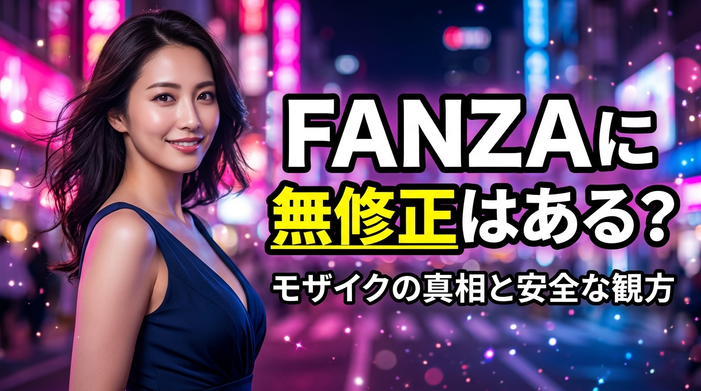 FANZAに無修正はある？モザイクなし作品の正体と本物を安全に観る方法【2026年最新】