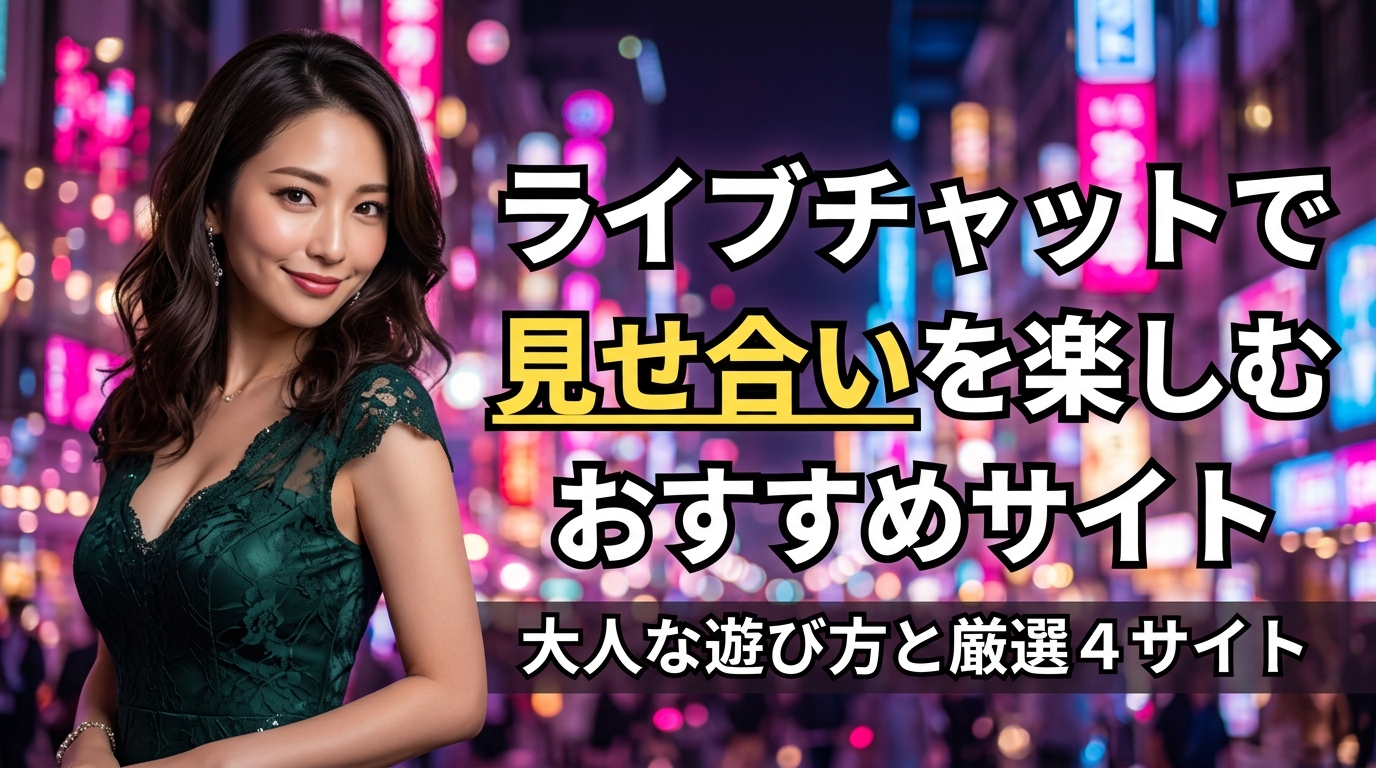 ライブチャットオナニーの楽しみ方！見せ合いもできるおすすめサイト4選【2026年最新】