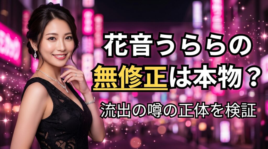 花音うららの無修正は本物？流出・モザイクずれの噂と「無修正流出」動画の正体【2026年最新】