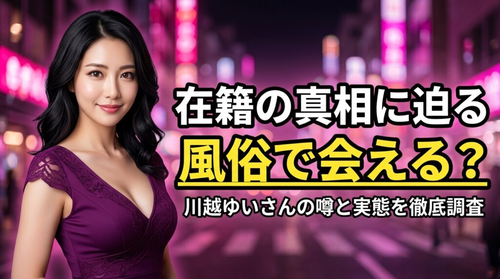 川越ゆいは風俗で会える？デリヘル在籍3店の真相と本人を楽しむ方法【2026年最新】