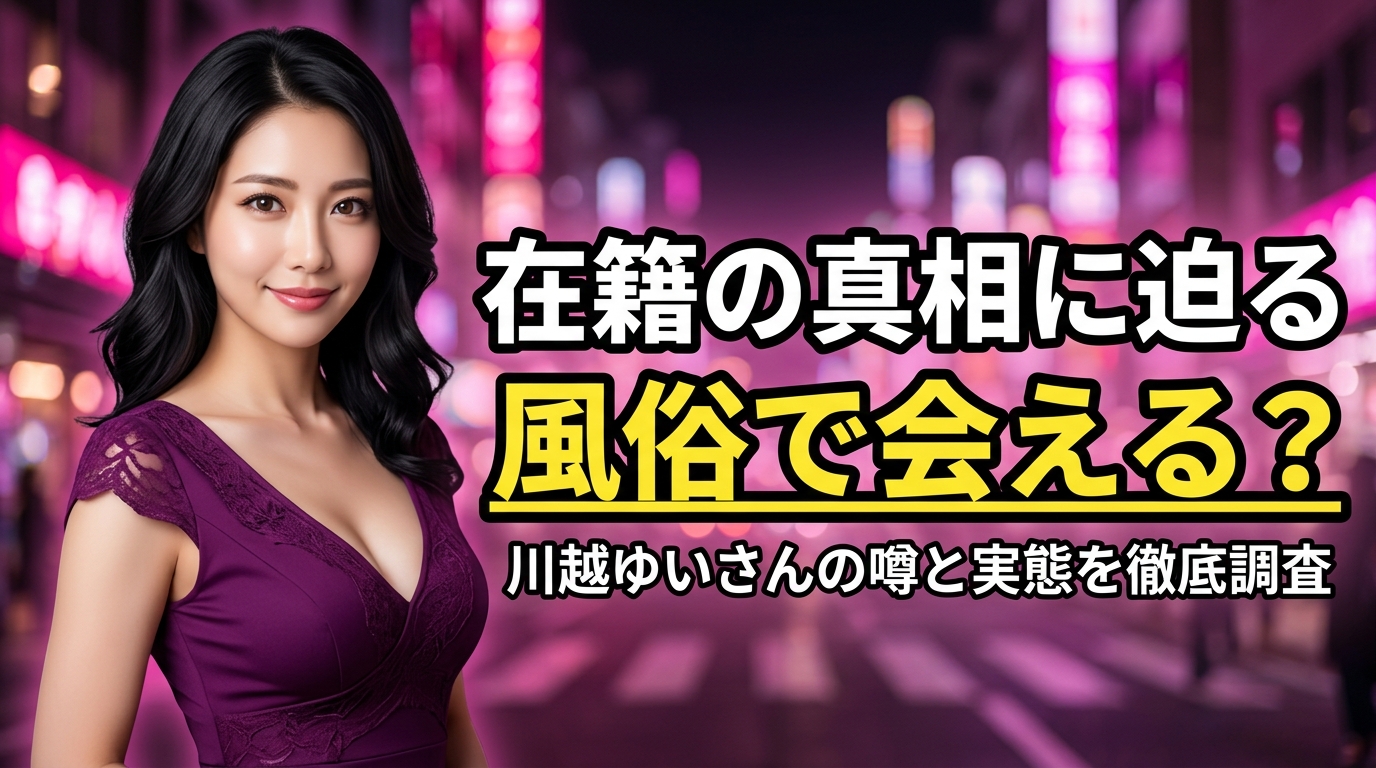 川越ゆいは風俗で会える？デリヘル在籍3店の真相と本人を楽しむ方法【2026年最新】