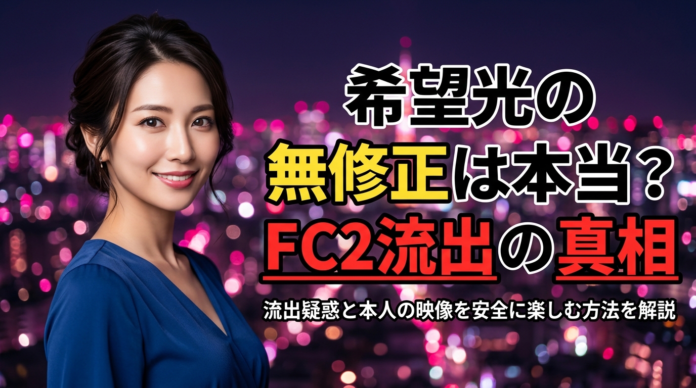希望光の無修正は本当?FC2流出の噂の真相と本人を安全に観る方法【2026年最新】