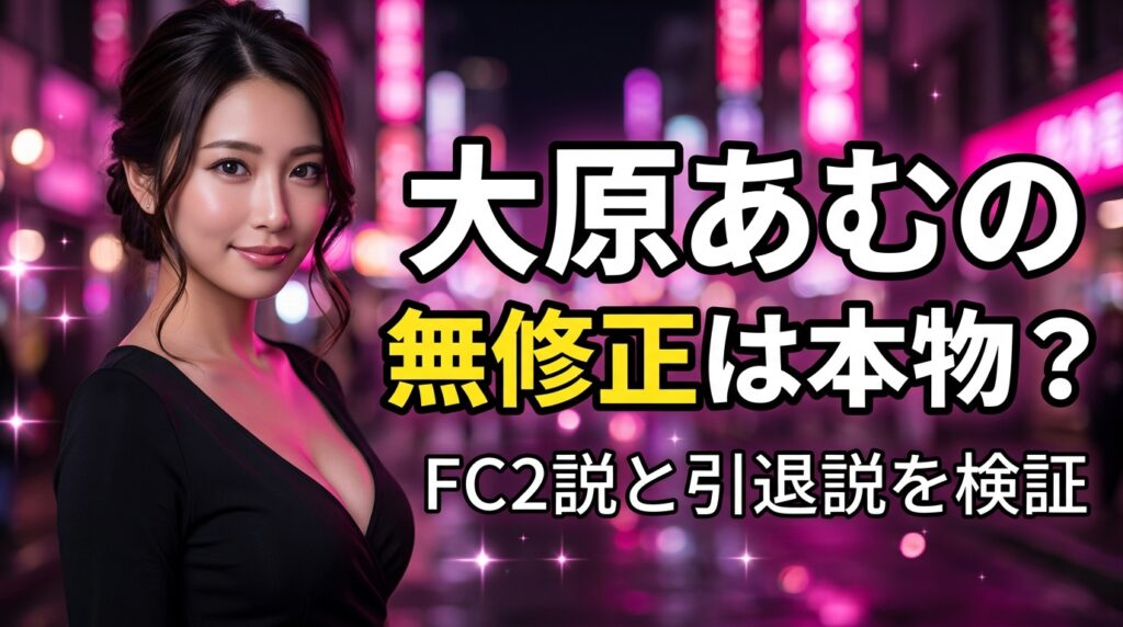 大原あむの無修正・流出動画は本物？FC2説と引退の真相を検証【2026年最新】
