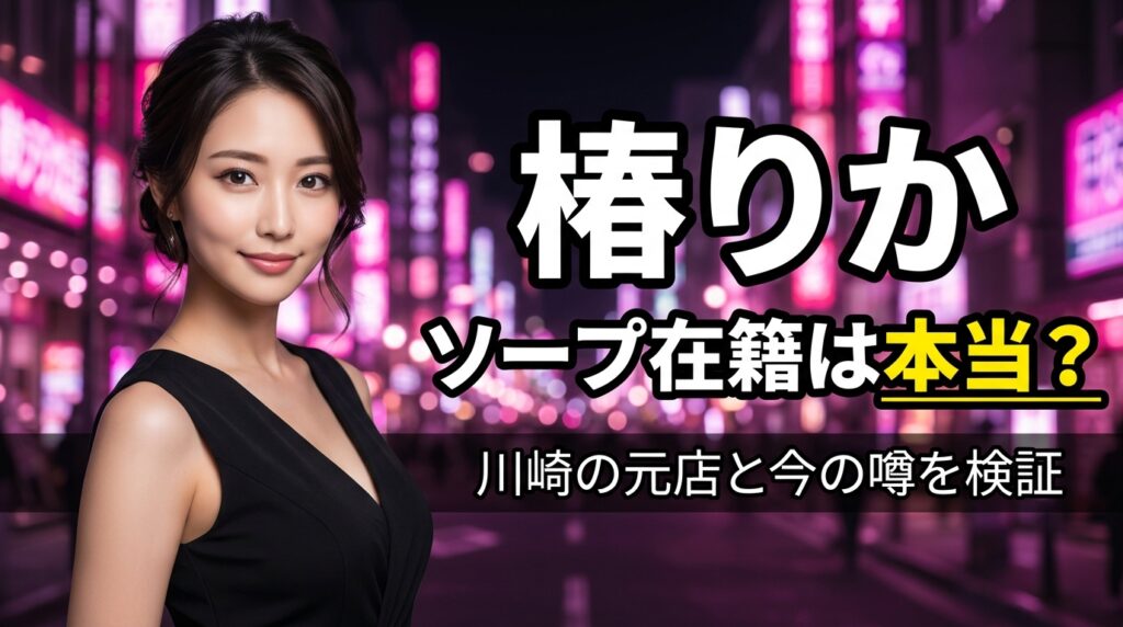 椿りかのソープ在籍は本当？川崎の元店と今の噂を数字で検証【2026年最新】