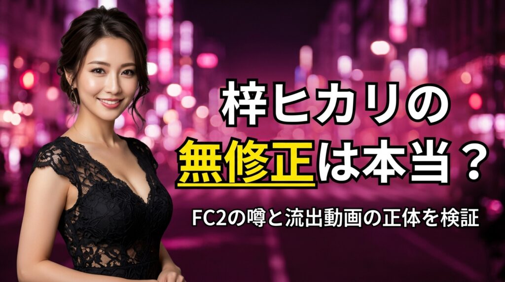 梓ヒカリの無修正・流出は本当？FC2の噂と「無修正流出」動画の正体を検証【2026年最新】