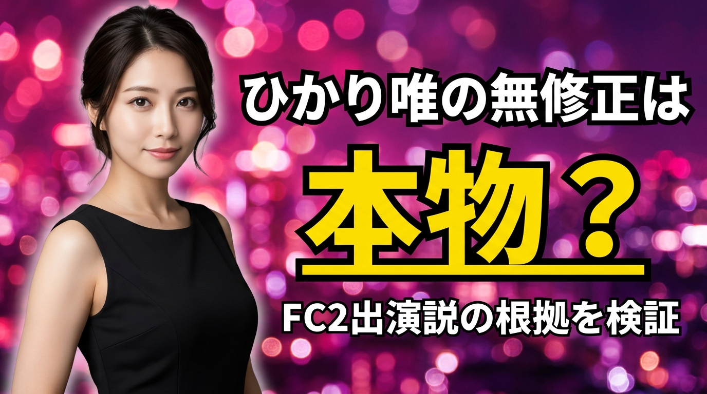 ひかり唯の無修正は本物?FC2出演説の根拠を検証【2026年最新】