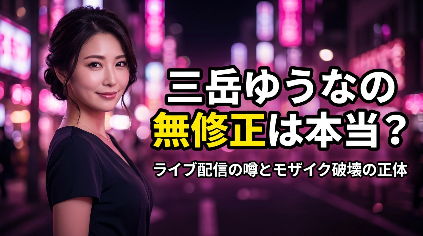 三岳ゆうなの無修正・流出は本当？ライブ配信の噂とモザイク破壊の正体を検証【2026年最新】