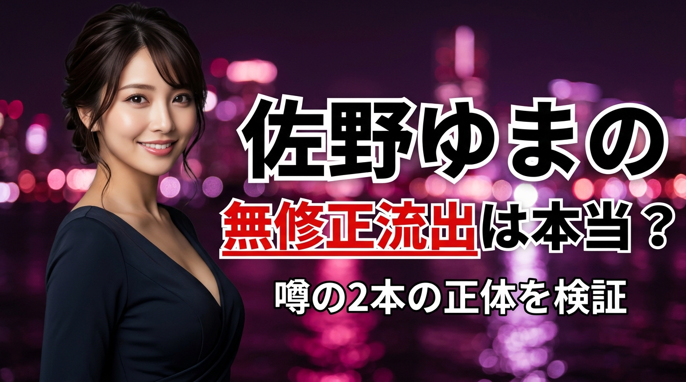佐野ゆまの無修正流出は本当?噂の2本の正体を検証【2026年最新】