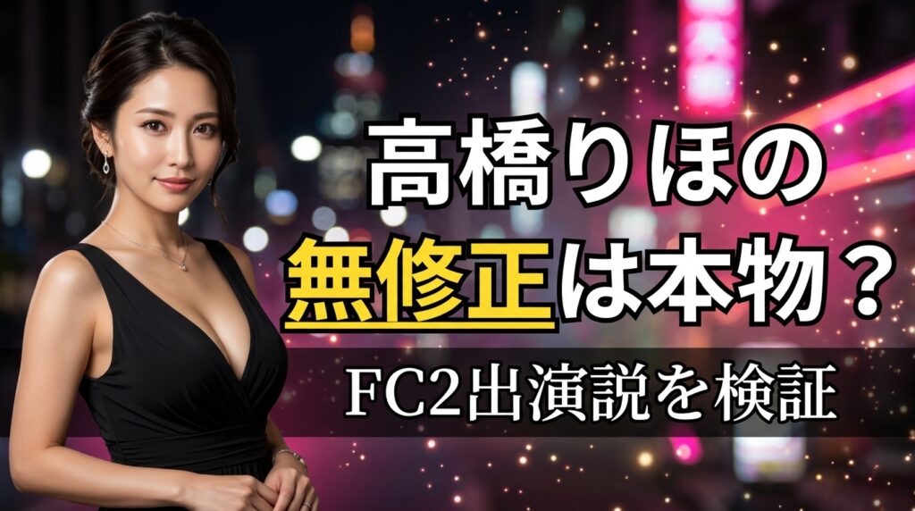 高橋りほ（白橋りほ）の無修正は本物？FC2出演説を検証【2026年最新】